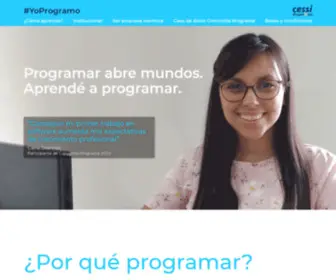 Yoprogramo.org.ar(#YoProgramo) Screenshot