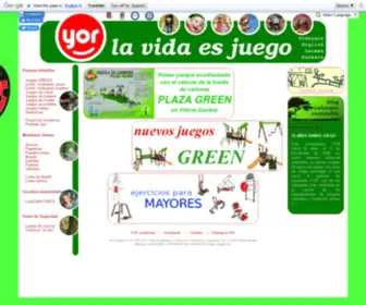 Yor-Online.com(Parques Infantiles y Mobiliario Urbano) Screenshot