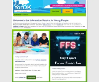 Yor-Zone.org.uk(Information for families and practitioners in York) Screenshot