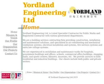 Yordland.com(Yordland Engineering Ltd) Screenshot