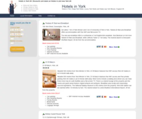 York-Hotels-Guide.co.uk(Hotels in York UK) Screenshot