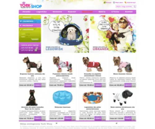 York-Shop.pl(Niepowtarzalne ubranka dla psów oraz akcesoria dla psów. W naszej ofercie znajdziesz) Screenshot