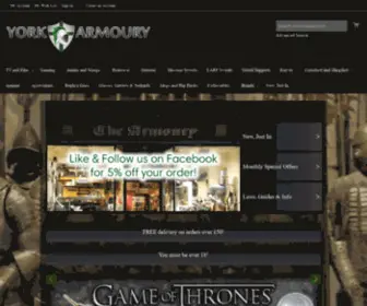Yorkarmoury.com(Home York Armoury) Screenshot