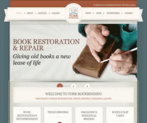 Yorkbookbinding.co.uk(York Bookbinding) Screenshot