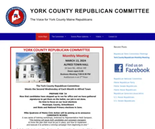 Yorkcountyrepublican.com(York County Maine Republican Committee) Screenshot