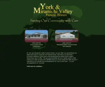 Yorkfh.com(York Funeral Home & Miramichi Valley Chapel) Screenshot