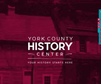 Yorkhistorycenter.org(The York County History Center) Screenshot