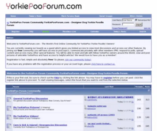 Yorkiepooforum.com(Yorkiepooforum) Screenshot