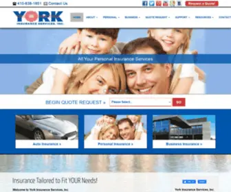 Yorkinsuranceservices.com(We're an Independent Insurance Agency) Screenshot