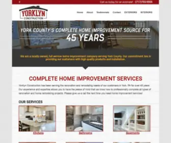 Yorklynconstruction.com(General Contractor York PA) Screenshot