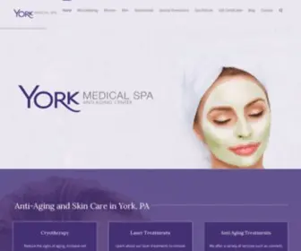 Yorkmedicalspa.com(Anti-Aging and Skin Care in York, PA) Screenshot