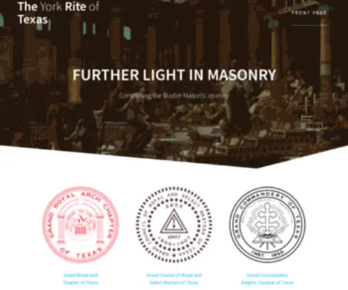 Yorkritetexas.org(Further Light in Masonry) Screenshot