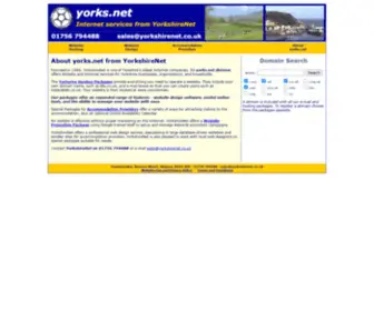 Yorks.net(Yorkshire domain registration) Screenshot