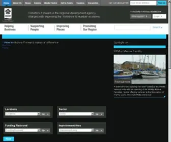 Yorkshire-Forward.com(Archived Regional Development Agency information) Screenshot