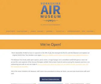 Yorkshireairmuseum.org(Discover the Yorkshire Air Museum. Home of the mighty Halifax bomber) Screenshot