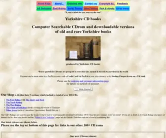 YorkshireCDbooks.com(CDrom versions of old and rare Yorkshire books) Screenshot