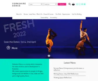 Yorkshiredance.com(Yorkshire Dance) Screenshot