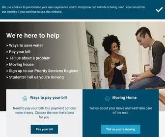 Yorkshirewater.com(Providing essential water and waste water services) Screenshot