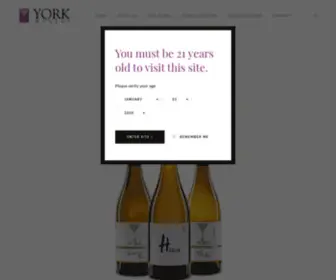 Yorkwinery.com(YORK winery) Screenshot