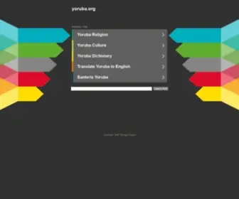 Yoruba.org(Yoruba) Screenshot