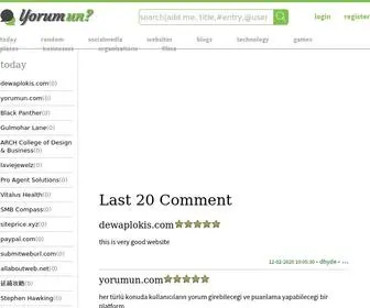 Yorumun.com(Comment Zone) Screenshot