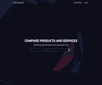 Yosaki.com(Product and Service Comparison Website) Screenshot