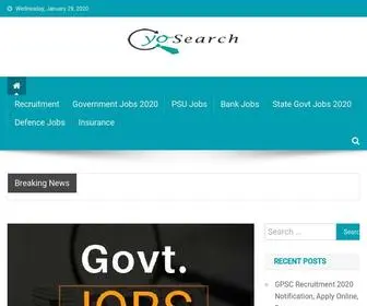 Yosearch.net(Govt Job AlertsGovernment Jobs) Screenshot