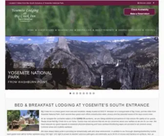 Yosemiteinn.com(Big Creek Inn) Screenshot