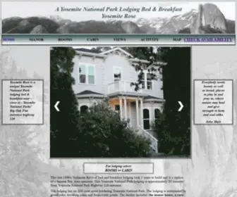 Yosemiterose.com(Yosemite National Park Bed and Breakfast Lodging) Screenshot