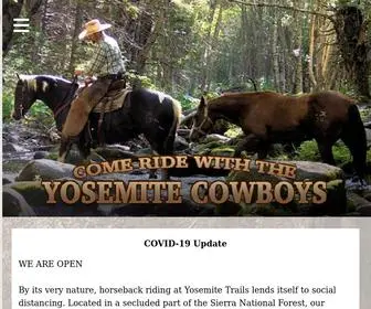 Yosemitetrails.com(Horseback Riding Tours) Screenshot