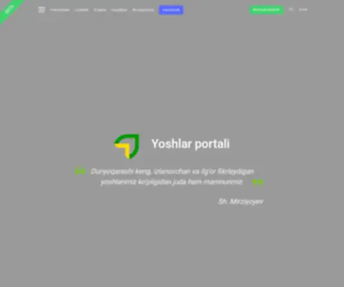 Yoshlarportali.uz(Yoshlarportali) Screenshot