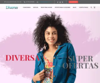 Yosoydiversa.com(Ropa de mujer con ventas al por mayor o unidad en Colombia) Screenshot