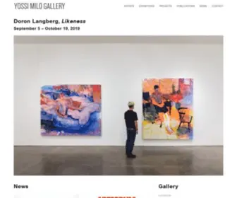 Yossimilo.com(Yossi Milo Gallery) Screenshot