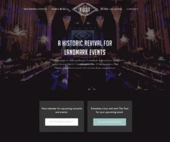 Yosttheater.com(The Yost) Screenshot