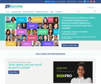 Yosuccess.com(Startup Success Stories & Entrepreneurs Interviews) Screenshot