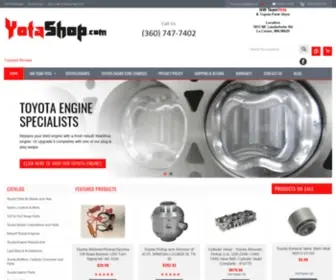 Yotashop.com(YotaShop offers Quality Toyota Engines and Parts) Screenshot