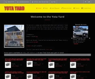 Yotayard.com(Salvage Yard Specializing in Toyota & Lexus Parts) Screenshot