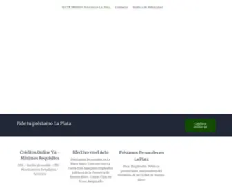 Yotepresto.net.ar(YO TE PRESTO Préstamos La Plata con mínimos requisitos) Screenshot