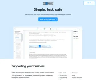 Yotisign.com(Yoti Sign) Screenshot