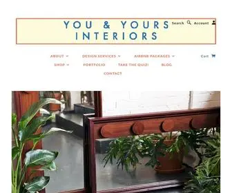 Youandyoursinteriors.com(Designer Allegra Muzzillo) Screenshot