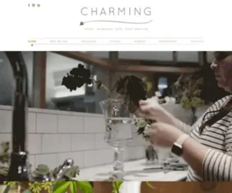 Youarecharming.com(Charming Events & Florals) Screenshot