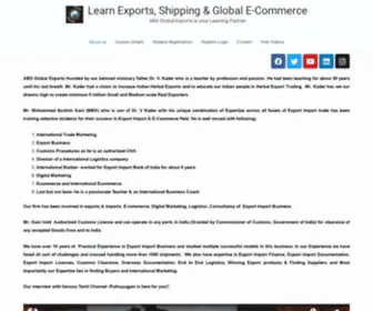 Youcanexportimport.com(ABD Global Exports is your Learning Partner) Screenshot