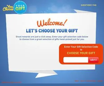 Youchooseyourgift.com(YouChooseYourGift) Screenshot