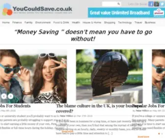 Youcouldsave.co.uk(Money Saving Blog UK) Screenshot