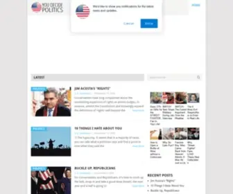 Youdecidepolitics.com(You Decide Politics) Screenshot