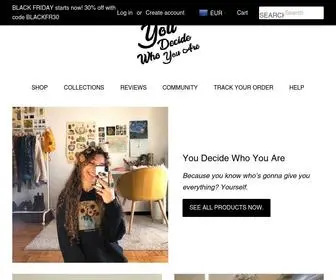 Youdecidewhoyouare.com(YDWYA) Screenshot