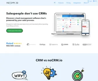 Youdontneedacrm.com(Lead Management Software) Screenshot