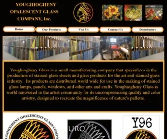 Youghioghenyglass.com(Youghiogheny Opalescent Glass) Screenshot