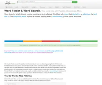 Yougowords.com(Word Finder) Screenshot