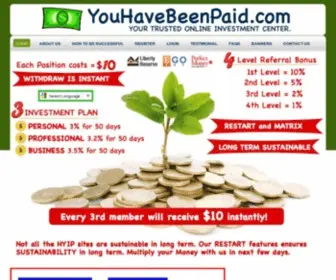 Youhavebeenpaid.com(Get paid regularly) Screenshot
